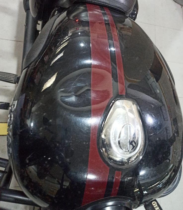 Before - Damaged Fuel Tank